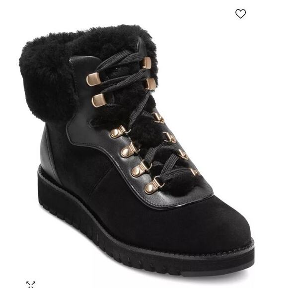 NEW Cole Haan Zerogrand Explore Upstate Hiker Waterproof Leather Booties sz 9 - Picture 1 of 7